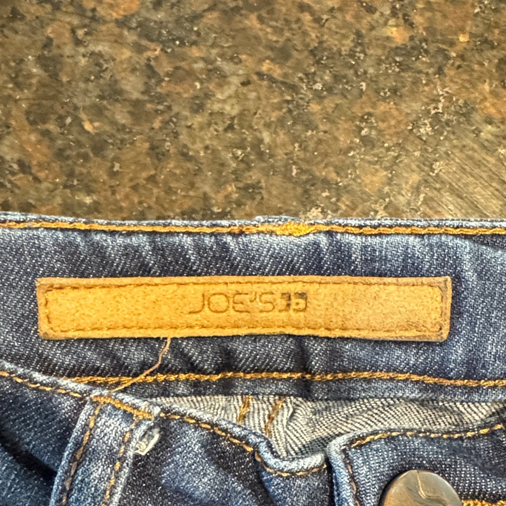 JOE’S JEANS Girls Size 8–Blue Frayed Hem Skinny Jeans - Picture 2 of 4